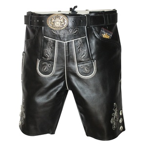 Lederhosen Bávaros - Lederhosen para el Oktoberfest - Pantalones Cortos Lederhosen Alemanes - Ropa Tradicional Alemana para Hombre, Servicio OEM, Logotipo Personalizado - Product Image 1