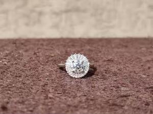 Anillo de moissanita 2ct 3ct 4ct 925 plata esterlina diamante moissanita eternidad anillo de compromiso de boda para mujer - Product Image 5