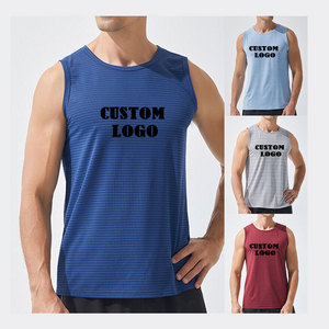 Débardeurs de gym unisexe 100% coton à séchage rapide personnalisés OEM vente en gros grande taille respirant pour la course à pied et imprimé de musculation - Product Image 6