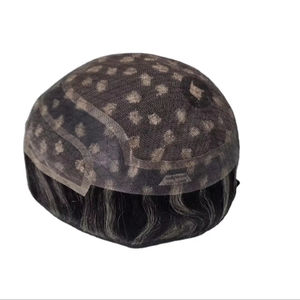 ท็อปเปอร์ผมและวิกผม 100% ผมแท้ จีน เรมี่ เวอร์จิ้น โปรเธซิส ทัส แฮร์ บีดี เลซ ฟรอนท์ วอเตอร์เวฟ - Product Image 5