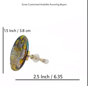 ลูกบิดลิ้นชักตู้เซรามิคฟอยล์สีเงินสำหรับห้องครัวห้องนอนตู้เสื้อผ้าห้องรับประทานอาหารดีไซน์แบบอุตสาหกรรม - Product Image 3