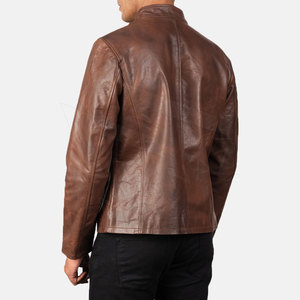 Vestes en cuir véritable de haute qualité pour hommes Vêtements d'hiver Vestes en cuir chaudes Meilleur prix de vente Vestes en cuir pour hommes - Product Image 3