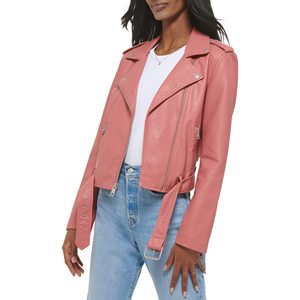 Meilleure vente nouvelle veste en cuir chenille brodée et logo OEM veste en cuir véritable respirante pour femmes - Product Image 4