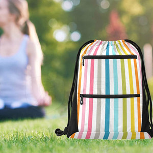 Sac à dos simple avec cordon de serrage, rangement spacieux, design léger, facile à transporter pour un usage quotidien - Product Image 6