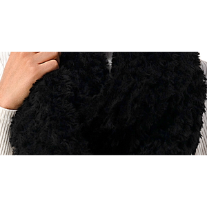 Marcus Adler Women's Ultra Soft Infinity Scarf Ombre Faux Fur in Black Regular Size - Product Image 3