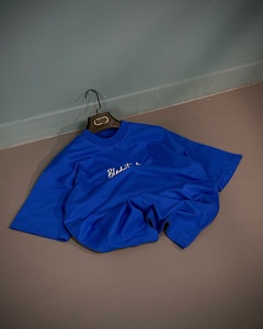 เสื้อยืดผ้าคอตตอน Pima สำหรับผู้ชายพิมพ์ลาย100% 230 GSM ไหล่ตกไซส์ใหญ่พิเศษออกแบบได้ตามต้องการ - Product Image 3