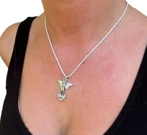 MOISSANITE Slaying Devil Colgantes y dijes de joyería fina, Plata de Ley 925 sólida Colgante de plata de 3 tamaños - Product Image 3