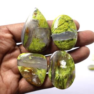 อัญมณีโอปอลอัญมณีสีเขียวธรรมชาติทำด้วยมือของ100% โอปอลสีเขียวที่น่าตื่นตาตื่นใจ - Product Image 2