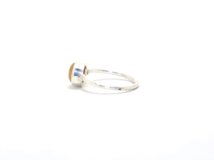 Anillo de Plata de Ley con Citrino de Moda para Mujer, Joyería de Piedras Preciosas Ecológica para Bodas y Fiestas - Product Image 3