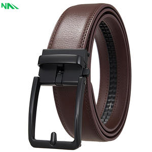 Ceinture en cuir de vache de haute qualité, tendance, écologique, durable, motif uni, boucle à ardillon, style formel, alliage, pour homme d'affaires - Product Image 4