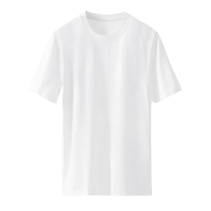 T-shirt blanc uni de qualité supérieure, logo personnalisé, coton de haute qualité, col rond, unisexe, manches courtes, OEM, vente en gros, t-shirt vierge en vrac - Product Image 1
