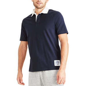 Maglia da Rugby da Uomo Dockers Blu, Vestibilità Regolare e Anti-Piega, Realizzata in Tessuto Oxford, Taglia M - Product Image 1