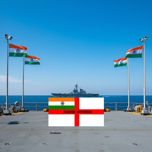 Indian Navy <b>Flag</b> 400x200cm - Product Image 3