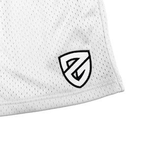 Short de basket-ball blanc/noir maille Shorts Fitness plage basket-ball Jogging homme pantalon court ample personnalisé toutes les tailles - Product Image 4