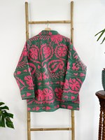Veste courte bohème Suzani brodée à la main et imprimée pour femme – Idéale pour l'été, les festivals et comme cadeau spécial pour elle