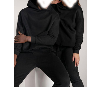 ชุดกีฬาผ้าฝ้าย100% สำหรับผู้ชายชุดวิ่งวิ่งสำหรับฤดูหนาวโลโก้ด้านหน้ามีฮู้ดระบายอากาศได้ดีพิมพ์โลโก้ได้ตามต้องการ - Product Image 4