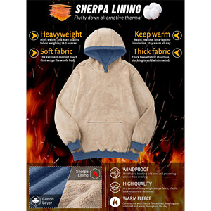 Sweat à capuche polaire Tech personnalisé commande en gros surdimensionné poids lourd respirant sweats à capuche pour hommes sweats à capuche en coton vierge pour hommes - Product Image 3