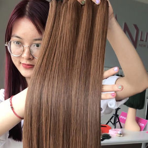 ผมกระดูกตรงยาวสุดๆผมคนเวียดนามสีน้ำตาลผมยาวสุดๆ - Product Image 6