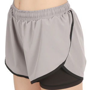 Short double couche léger et respirant pour femmes/Short double couche personnalisable pour femmes au tarif de gros - Product Image 3