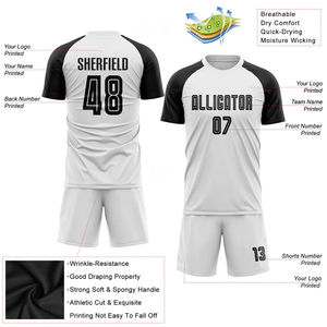 Tenues de sport de qualité supérieure 100% polyester, ensembles de maillots de football, uniformes de sublimation pour adultes, ensemble d'uniformes de football personnalisés OEM - Product Image 3