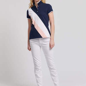 Polos pour femmes Confortable Respirant Coton mélangé Idéal pour l'été Polos pour femmes Texture douce Tops - Product Image 5