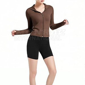 Sweat à capuche de compression pour femmes pour femmes Personnalisé 2025 à vendre Sweat à capuche de compression avec pouce - Product Image 1