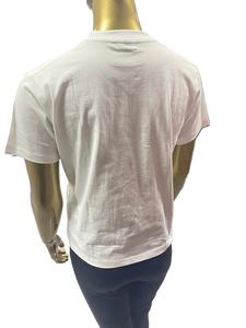 เสื้อยืดสีขาวสำหรับผู้หญิงเสื้อยืดสกรีนผ้าไหมหลากสีพิมพ์ลายหน้าอกผ้าฝ้าย100% ลำลองแห้งเร็วของขวัญส่งเสริมการขาย S M L XL XXL - Product Image 3