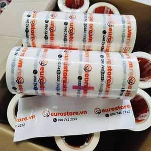 Cinta de sellado de caja de envío Logotipo personalizado de alta calidad Etiquetas de embalaje de publicidad enrolladas impresas Uso industrial certificado ROHS - Product Image 3