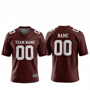 Camiseta de Fútbol Americano Sublimada Personalizada, 100% Poliéster, Transpirable, Talla Grande, Ropa Deportiva de Equipo, Antibacteriana en la Parte Delantera, Manga Corta - Product Image 4