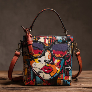 OEM sac fourre-tout en cuir imprimé dame vêtements d'extérieur épaule sublimation fourre-tout en cuir sacs pour femmes - Product Image 6