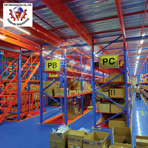 Système de rayonnage au sol mezzanine en acier robuste personnalisé Plate-forme de stockage en entrepôt industriel avec étagères pour entrepôts - Product Image 3