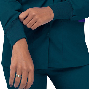 Blouse d'infirmière confortable pour femmes, uniforme d'hôpital, tissu sergé en spandex/polyester - Product Image 4