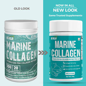 NutriJa 100g Péptidos de colágeno marino Colágeno de pescado hidrolizado Altamente bioavailable 300Da (0,3 kDa) Polvo de tamaño de molécula pequeña - Product Image 4