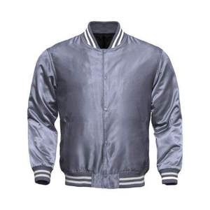 Chaqueta Bomber Unisex Personalizada de la Mejor Calidad, Teñida y Bordada, de Seda y Satén, para Invierno, Estilo Béisbol, Resistente al Viento, Transpirable y Ecológica - Product Image 1