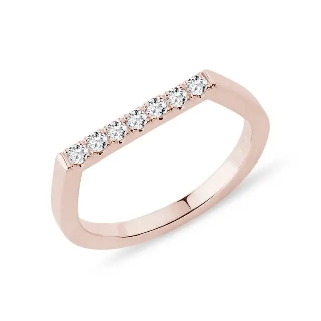 Cincin berlapis emas mawar batu zirkon kubik perak murni 925 Solid cincin pertunangan wanita anak perempuan cincin pernikahan grosir perhiasan jumlah besar