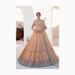 Nouveau Lehenga Choli semi-cousu brodé exclusif pour les vêtements de mariage et de réception de fournisseur indien - Product Image 6