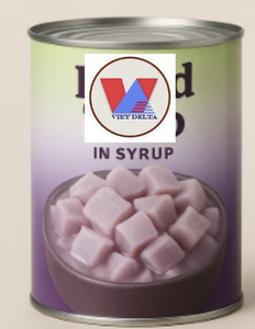 ทาโรกระป๋องในน้ำเชื่อมพร้อมทานชิ้นทาโร่คุณภาพสูงสำหรับของหวานและเครื่องดื่ม - Product Image 1