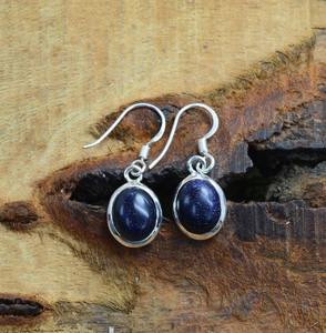 Pendientes de plata hechos a mano estilo bohemio, joyería de plata de ley 925, piedra solar, piedras preciosas, pendientes de tendencia, joyería para mujer, regalo - Product Image 4