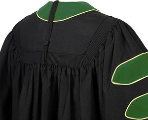 Toga de Graduación Doctoral de Lujo Unisex y Capucha Doctoral de 8 Lados, Paquete de Toca para Toga Académica - Product Image 3