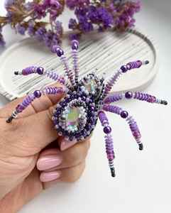 Broches perlées Broche design faite à la main. Accessoires de haute qualité. Broche design unique. Baby shower meilleur cadeau. - Product Image 6