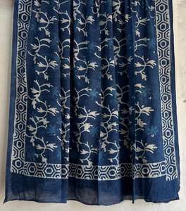 Breathable Traditional Hand Block Printed 100%Cotton <b>Scarf</b> Jaipur Handcrafted Boho Chic Lightweight Ethnic Soft Cotton <b>Scarf</b> - Product Image 2