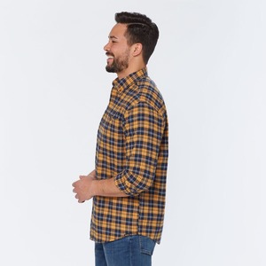 เสื้อผู้ชาย100% เสื้อเชิ้ตผ้าฝ้ายลำลองตรวจสอบ - Product Image 4