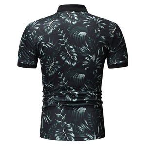 2025 verano 100% algodón OEM/ODM personalizado liso Turndown Polo cuello hombres tejido pulóver impresión Digital Polo camisa para hombres - Product Image 3