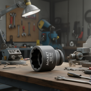 Accesorio para Herramienta Eléctrica Hazet de 1/2'' - Enchufe Cuadrado de 12 Puntas con Perfil de Tracción y Orificio - Product Image 3