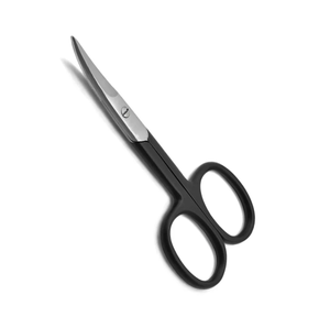 Tijeras profesionales para uñas seminegras, punta de punta, acabado satinado, Tijeras para uñas para cutículas, 4 "hechas con acero inoxidable - Product Image 1