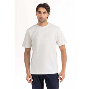 เสื้อยืดทรงหลวม ผ้าฝ้ายผสมใยไผ่ 100% รุ่น MN-TS-SS25-036 น้ำหนัก 180 กรัม ผ้าไหมน้ำแข็ง ย้อมสีพื้น น้ำหนักเบา ลายพิมพ์ 3 มิติ - Product Image 4