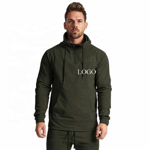 Sweat-shirts et sweats à capuche pour hommes avec logo personnalisé 2026, 100% polyester, sport, course à pied, surdimensionné, sweat-shirt de sport en gros - Product Image 6