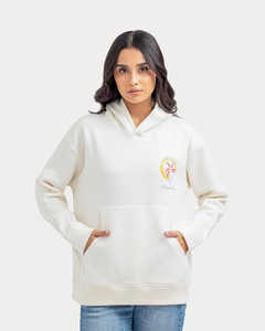Alta calidad bordado Logo DTF pegatina Anti-Pilling transpirable mujeres sudaderas moda invierno elegante venta al por mayor - Product Image 1