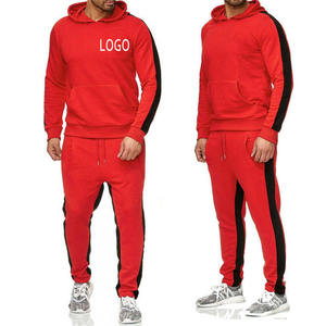 Custom Logo Men's Tracksuits With Zipper <b>Pocket</b> Vintage Sweatpants and Hoodie Sets Full <b>Zip</b> up Hoodie <b>Jogger</b> Set - Product Image 5