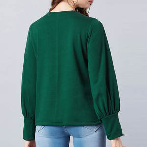 Sudadera de mujer con logotipo personalizado impreso Pakistán bordado nueva tela de lana hecha diseño elegante sudadera de mujer - Product Image 5